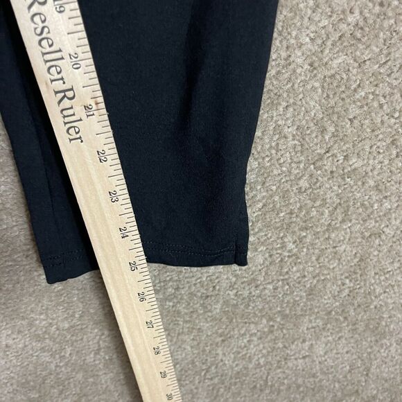 Betabrand Yoga Crop Pants Womens Size Medium Black Pleated Stretch Ponte Pull On - Picture 6 of 11